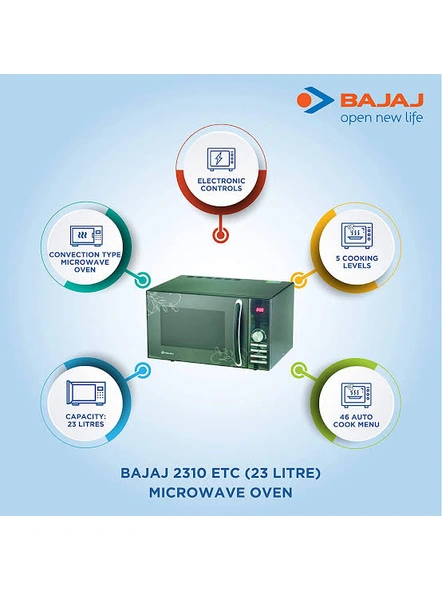 Bajaj 2310 ETC Microwave Oven-23 litres-1 year warranty-Convection-1