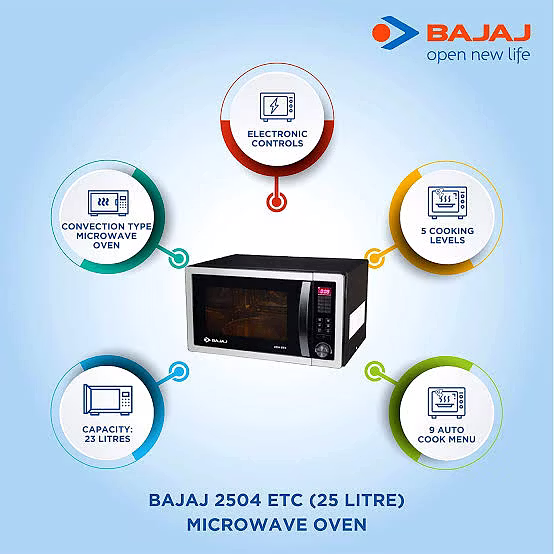 bajaj 2504 etc convection microwave oven
