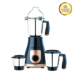 Bajaj GX 3701 750 Watts Mixer Grinder with 3 Jars (Black)