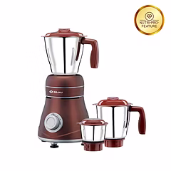 Bajaj Ivora Crimson Red 800 watts Mixer Grinder With 3 Jars