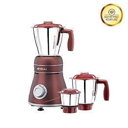 Bajaj Ivora Crimson Red 800 watts Mixer Grinder With 3 Jars