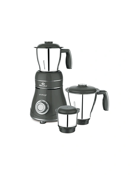 Bajaj Stormix 750-Watt Mixer Grinder with 3 Jars-750 W-18000-2 years on product and 5 years on motor-1