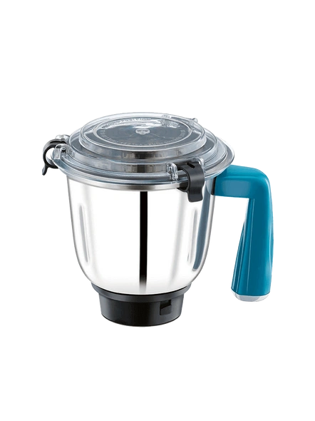 Bajaj Twister Fruity 750-Watts Mixer Grinder with 3 Jars (White/Blue)-750 W-18000-2 years on product and 5 years on motor-2