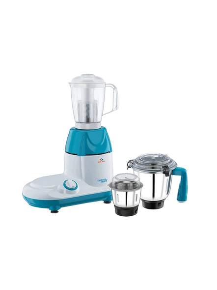 Bajaj Twister Fruity 750-Watts Mixer Grinder with 3 Jars (White/Blue)-750 W-18000-2 years on product and 5 years on motor-5