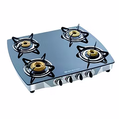 Bajaj CGX 10 Glass Top 4 Burner Black Gas Stove/Cooktop