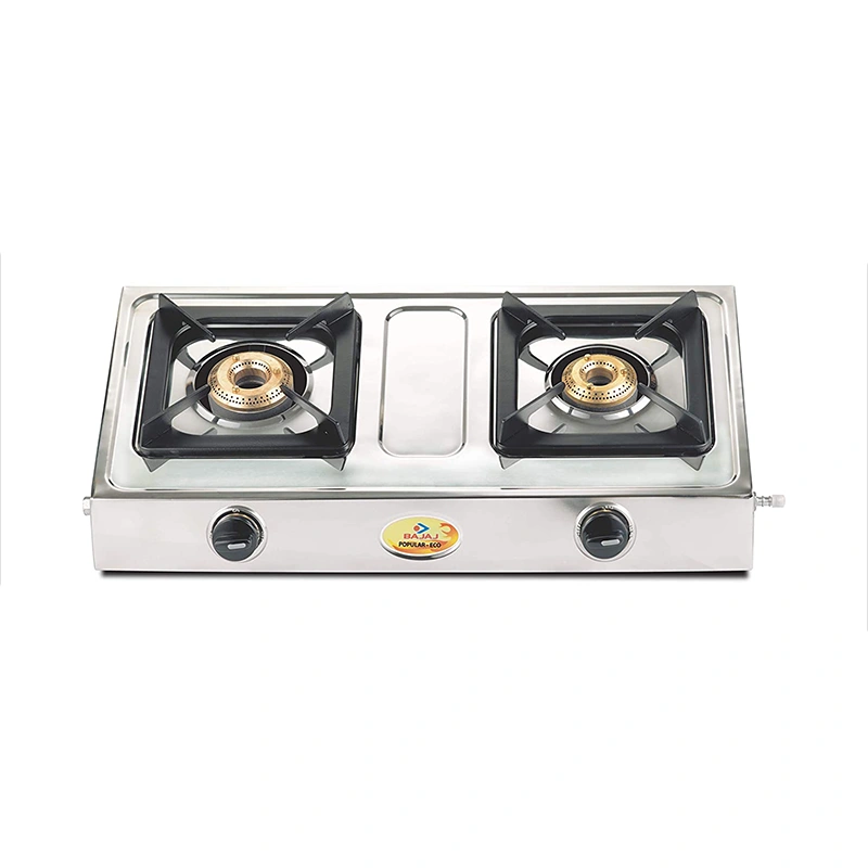 bajaj gas stove 3 burner steel