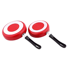 Nirlep Snack Maker 14 & 16 Cm Set of 2 Non Stick Mini Fry Pan 1.8 mm