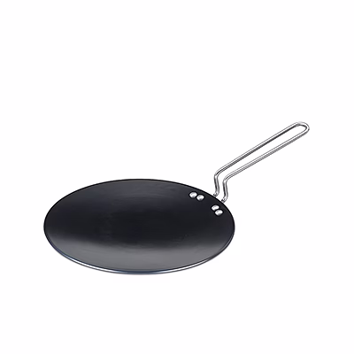 nirlep ebony 26 cm hard anodized concave tawa 4 mm