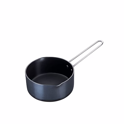 nirlep ebony 1.5 ltr hard anodized milk pan 3 mm