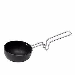 nirlep ebony 125 mili ltr hard anodized tadka pan 2.4 mm