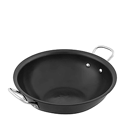 Nirlep Ebony 1.2 Ltr 20 Cm Hard Anodized Mini Kadhai 3 mm