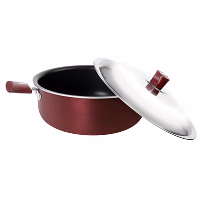 nirlep selec+ non stick induction casserole with lid 4 ltr