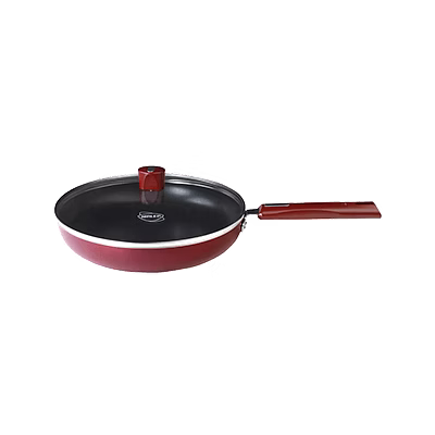 nirlep selec+ 26 cm non stick fry pan with lid 3 mm