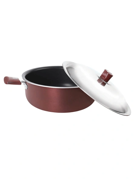 Nirlep Selec+ Non Stick Induction Casserole with Lid 3 Ltr-Non Stick-1
