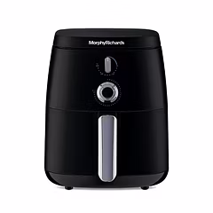 Morphy Richards 5 Litre Classic Air Fryer|Easy Knob Control|Adjustable Time & Temperature Control|Voltage Fluctuation Protection|Non-stick Coated Basket, Accessories|2-Yr Warranty|Black|1500W