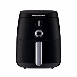 Morphy Richards 5 Litre Classic Air Fryer|Easy Knob Control|Adjustable Time & Temperature Control|Voltage Fluctuation Protection|Non-stick Coated Basket, Accessories|2-Yr Warranty|Black|1500W