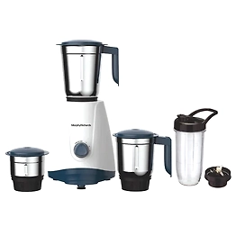 Morphy Richards Tresta Plus 500-Watt 4 Jars Mixer Grinder (18000 RPM, Hybrid Motor, White & Blue)