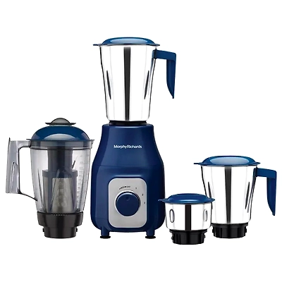 Morphy Richards Tetra Blend 750 Watt 4 Jars Mixer Grinder (20000 RPM, Shock Proof, Blue and Chrome)