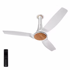 NNEX Dryft A90 Bldc 1200 Mm 5 stars Rated Premium Ceiling Fan With Remote Control 20%* Higher Air Thrust Airfluence Abs Blade White