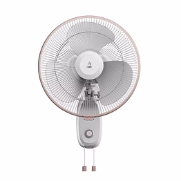 nex glyde a5 400mm wall fan for home | 2 years warranty | power of 3 blades | 20% higher air thrust | 100% copper motor | white / black