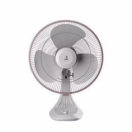 NNEX Glyde A5 400mm Table Fan for Home | 2 Years Warranty | Power of 3 Blades White/ Black