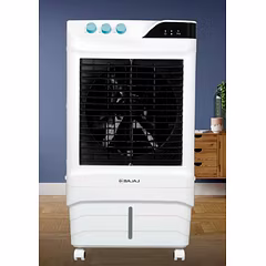 BAJAJ 65 L Desert Air Cooler  (White, Shield Series Elevate 65 With Anti-bacterial Hexacool Master Technology)
