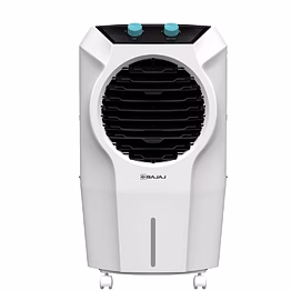 bajaj 42 l room/personal air cooler (white, shield series glanza 42l personal air cooler)