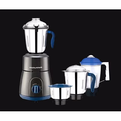 morphy richards relish 750 watt 4 jars mixer grinder (20000 rpm, overload protection, black & blue)