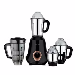 Bajaj Military Series Glamore 4 Jar 1000W Jet Black Mixer Grinder