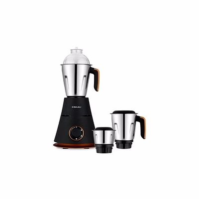 bajaj ninja 410594 virtue 750 watts mixer grinder with jar black