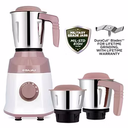 Bajaj Military Series Duetto 500W Lilac Mixer Grinder