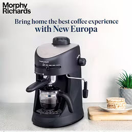 Morphy Richards Europa Espresso & Cappuccino Maker – 800W | Café-Style Coffee at Home