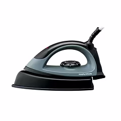 Morphy Richards Inspira Onyx 1000W Dry Iron – Non-Stick Soleplate & Thermostat Control (Black & Grey, Model 500077)