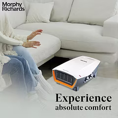 Morphy Richards Aristo 2000W PTC Room Heater (White, Model: 290035) | Adjustable Thermostat, Overheat Protection, Compact Design