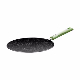 Nirlep NutriHealth Dosa Tawa 32 cm | Silver Ion Coating | Metal Spoon Friendly | Soft Touch Handle | Non-Stick Tawa for Dosa, Uttapam, Pancakes | 18-Month Guarantee