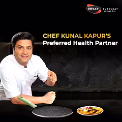 Nirlep NutriHealth Dosa Tawa 30 cm | Patented Silver Ion Coating | Metal Spoon Friendly | Soft Touch Handle | Non-Stick Tawa for Dosa, Uttapam, Pancake | 18-Month Guarantee