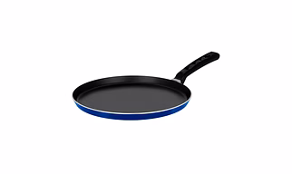 Nirlep NutriHealth 31 cm Non-Stick Aluminium Flat Griddle | Extra Thick Base | Model NHFG31 | Ideal for Roti, Paratha, Chilla, Pancake | Gas & Induction Compatible