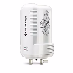 Bajaj New Majesty Instant 3 Litre, 4.5 KW Verical Water Heater (White) Wall mounting