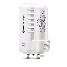 bajaj new majesty instant 3 litre, 4.5 kw verical water heater (white) wall mounting