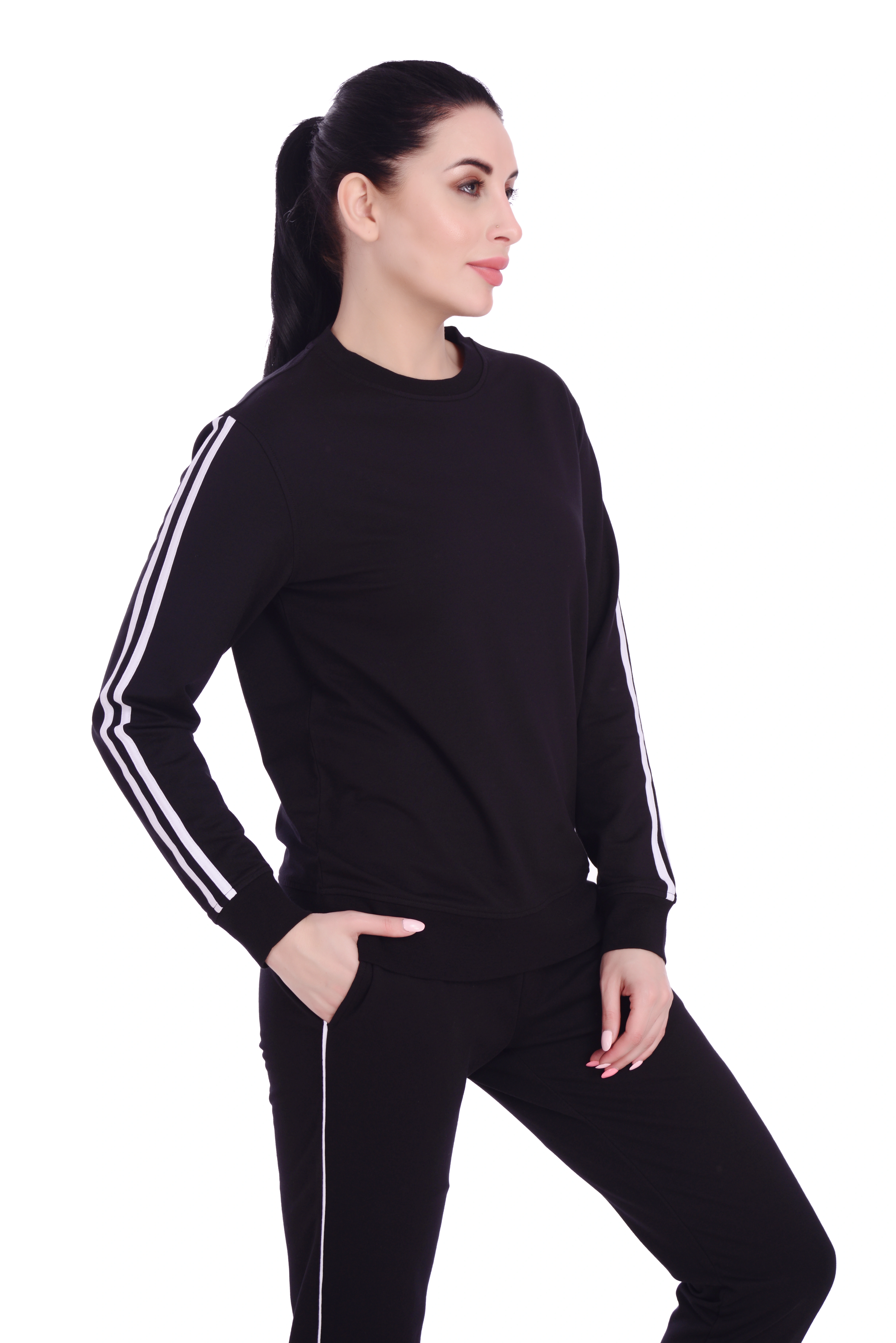 Skotch &amp; Ice Side Stripe Active wear Top-T-02_1083