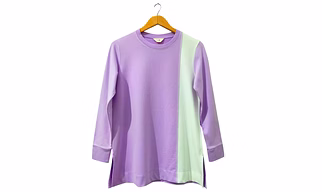 Skotch & Ice Lilac Asymmetric  Top