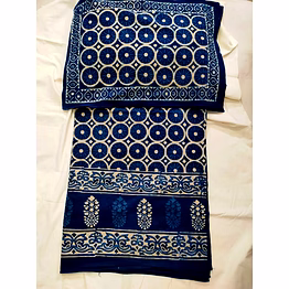 premium cotton double bedsheet with 2 pillow covers – (cutwork tree)
