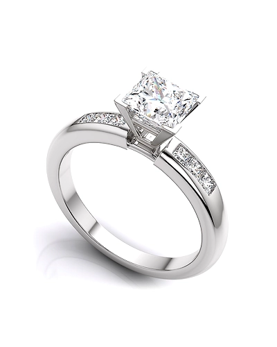 92.5 Sterling silver ring with Cubic Zirconia stone high polish nickel free rhodium plated-9