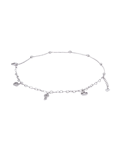 92.5 Sterling silver bracelet with Cubic Zirconia stone high polish nickel free rhodium plated-12