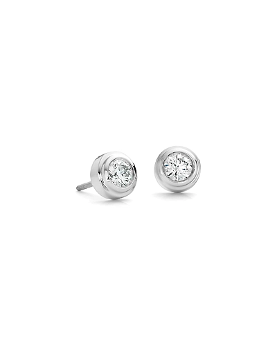 92.5 Sterling silver Earring with swarovski Zirconia stone high polish nickel free rhodium plated-6