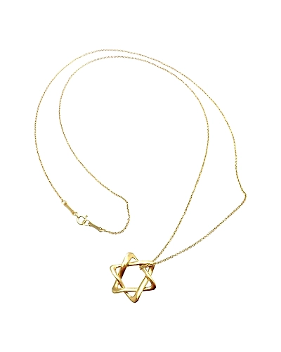 92.5 Sterling silver star of David Pendant high polish nickel free rhodium plated-3