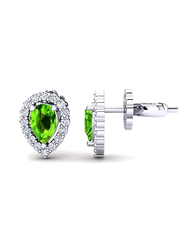 92.5 Sterling silver Earring with Amethyst Gemstone high polish nickel free rhodium plated