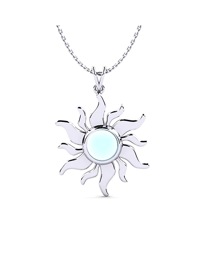 92.5 Sterling silver Pendant with Amethyst gemstone high polish nickel free rhodium plated-8