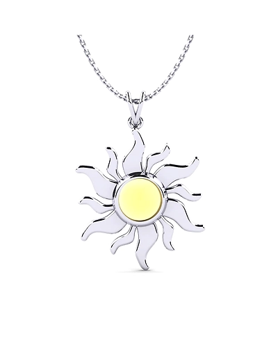 92.5 Sterling silver Pendant with Amethyst gemstone high polish nickel free rhodium plated-6