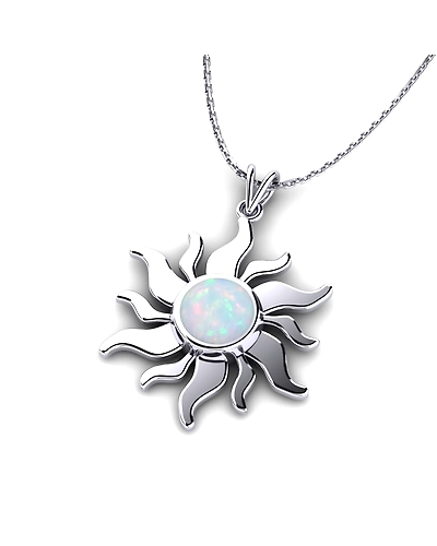 92.5 Sterling silver Pendant with Amethyst gemstone high polish nickel free rhodium plated-4
